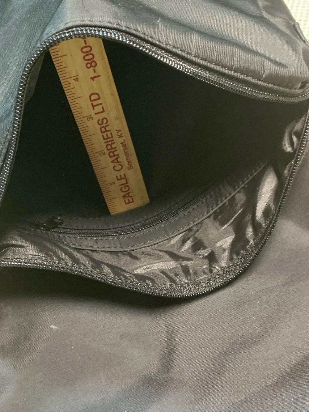 Stone Mountain Black Nylon Crossbody Organizer Purse Adjustable Strap